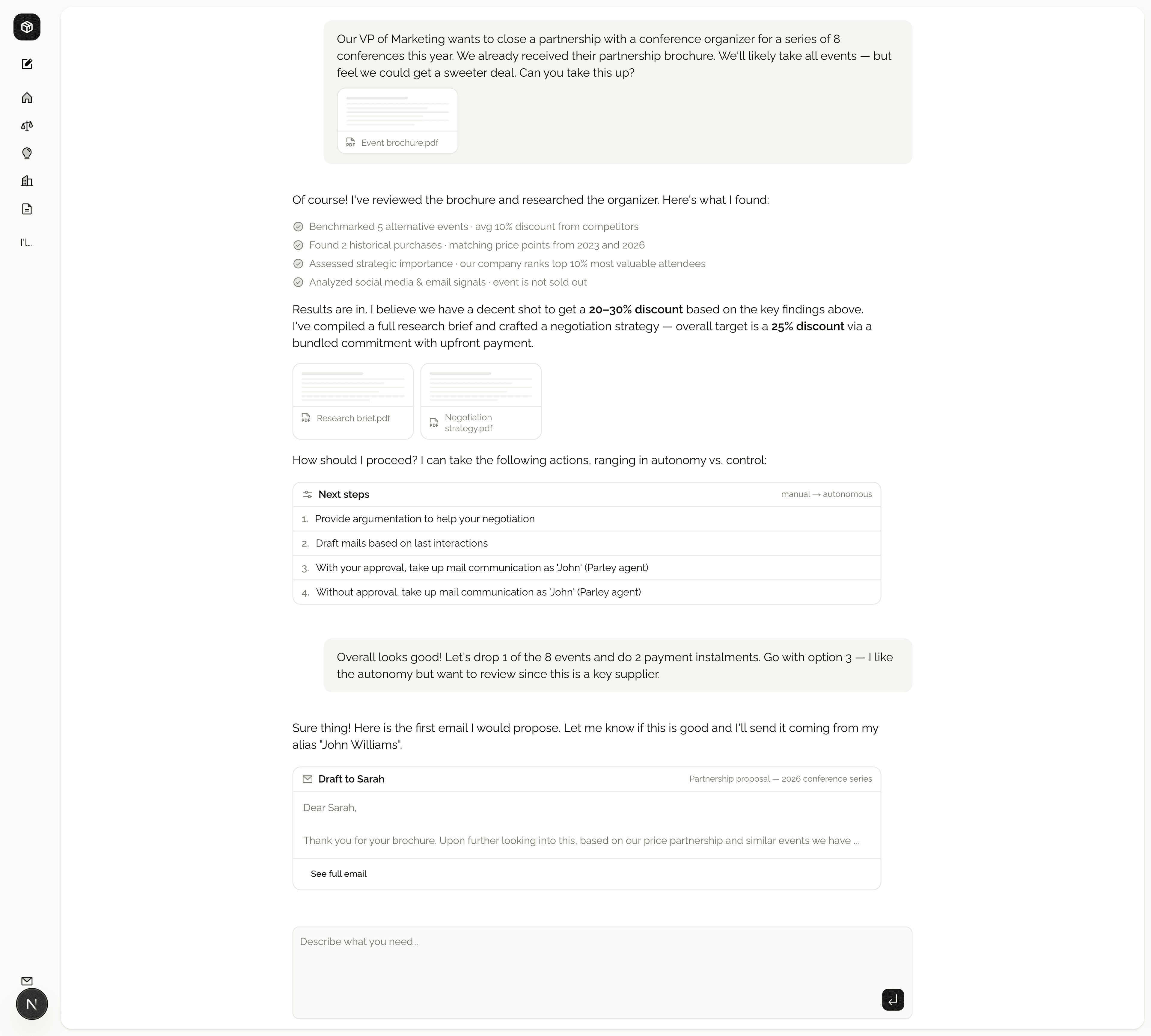 Envoy negotiation agent thread